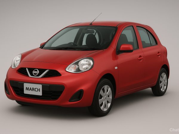 Nissan March 2015 red